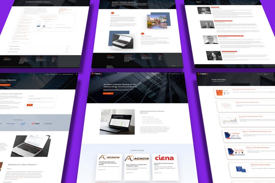 cignal.ai website pages previewed vertically